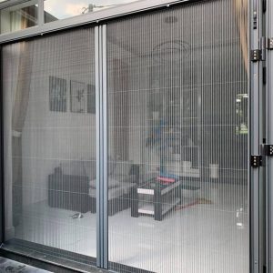 Cửa Lưới Chống Muỗi Dạng Xếp HP008 Màu Ghi